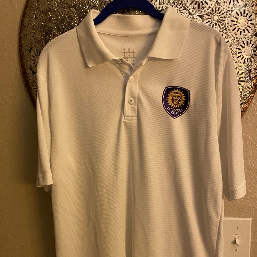 Orlando City Men’s White Polo